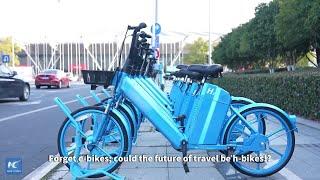 World's first folding hydrogen-powered bike rolls off production line