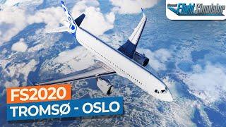 [MSFS] Tromsø to Oslo Gardermoen - Airbus A320neo｜Drawyah