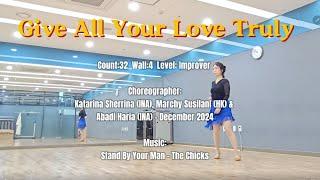 Give All Your Love Truly Line Dance |Improver |초중급 라인댄스