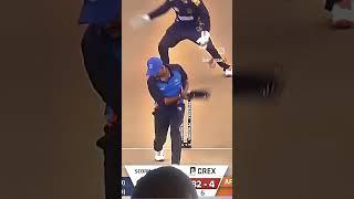 Afzal Hussain blowing ecl match wicket #shorts