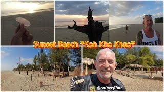 2024 Beach Walk am Sunset Beach zur High Season allein am Traumstrand in Thailand Koh Kho Khao