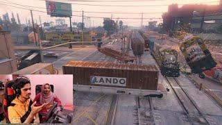 GTA 5-ல TRAIN-அ நிறுத்தலாம் வாங்க.. GAMEPLAY | Cybertamizha