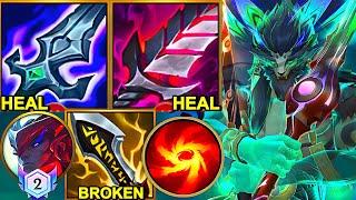 Wild Rift China Top2 Yone - FULL DAMAGE MAX HEAL YONE BUILD RUNES - Sovereign Rank Gameplay