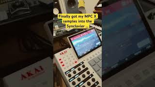 Akai MPC X SE samples inside a Synclavier PSMT