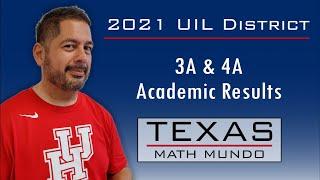 UIL Academics District Results 2021 Class 3A & 4A, Commentary and Analysis.