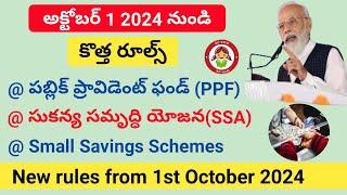 ppf new rules 2024/sukanya samridhi yojana new rules 2024/small savings schemes,PPF,SSA new rules