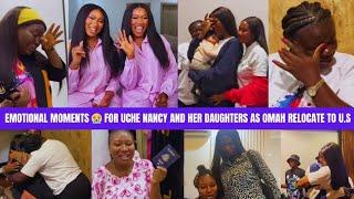 Emotional moments for Uche Nancy and her Daughters as Omah Nnebe relocate to U.S #celebritynews