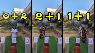 Jumping game played by people with Mathematical Calculations | Game | Gameshow | funnygames