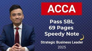 ACCA SBL Speedy Note Helping you Pass SBL Quickly in 2025