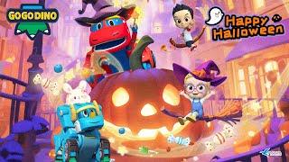 [GoGoDino] Best Halloween Party | Trick or Treat | Halloween Spirit | Dinosaur for Kids | Cartoon