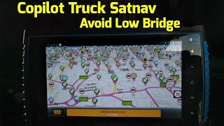 CoPilot TRUCK Avoid Low Bridge test satnav