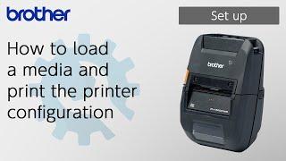 How to load a media and print the printer configuration [Brother Global Support]