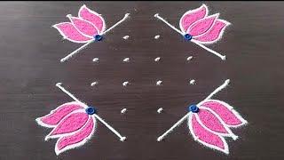 6x6 rangoli | thipkyanchi bhogi sankranti rangoli | new year muggulu | margashirash rangoli