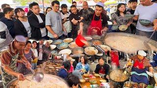 In the big rural bazaar in Henan, China, there are too many cheap and delicious delicacies！