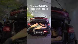 BYD Seal launches today. Here's how big the trunk space is