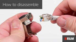 FM45 EL Cat.6A angled – Disassembly Guide