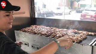 The Souvlaki Lady: A Local Legend Serving Up Greek Classics From A Cart