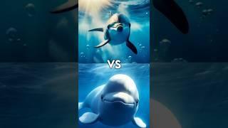 Dolphin vs beluga ( Orcas, Great White Shark,  Anaconda, polar bear, Eel, Giant Squid, Octopus ).