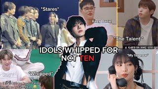 Idols being whipped for NCT TEN  #kangdaniel  #girlsgeneration #gidle  #nct127 #yuri #tbz #shinee