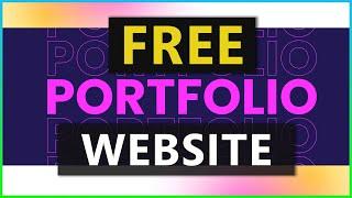 How to Make a Portfolio Website for FREE 