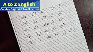 ইংরেজী জড়ানো অক্ষর || A to Z English Capital and Small Letters