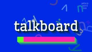 How to say "talkboard"! (High Quality Voices)