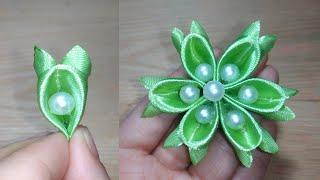 Very Easy Idea | How to Make a Flower from Satin Ribbon -Make a Flower from Satin Ribbon #diy #craft