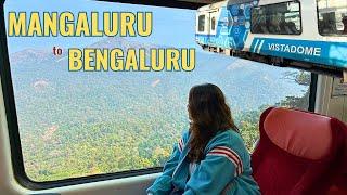 Mangaluru to Bengaluru Vistadome Coach Experience | Western Ghats views from Vistadome, Train Food