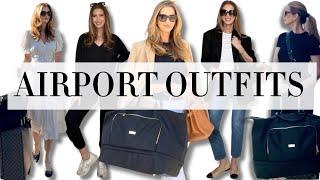 Airport Travel Outfits (TRY-ON) Elevated & comfortable! *Re-wearable items included*