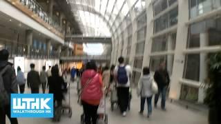 How to walk from HK Airport Arrival Hall A to the Bus stops - Walkthrough HK