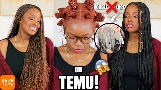  Is TEMU Legit? | Full Lace BRAID Wig Haul + How To Get RID of DOUBLE LACE! | MARY K. BELLA