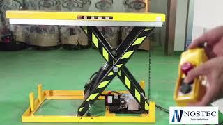 Hydraulic electric scissor lift table for sale