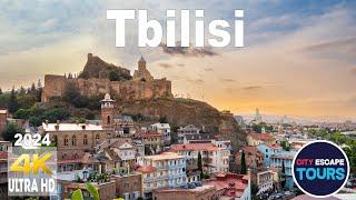 Tbilisi, Georgia  - by drone [4K] aerial tour 2024