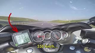 334 km/h with Suzuki Hayabusa featuring Jas Gripen, Avro Vulcan and Highway star sounds