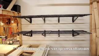 Fleximounts garage wall shelving Installation