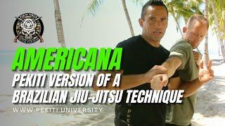 AMERICANA | Pekiti Tirsia Kali Takedown Version of a Brazilian Jiu-Jitsu Technique