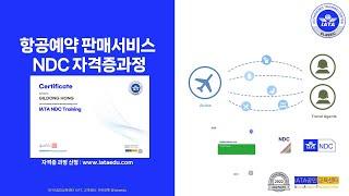 항공예약 판매서비스(IATA NDC Training) 자격증 과정(도서+이러닝+자격증시험 포함), (강의 미리보기 포함)