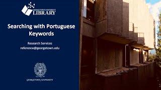 Searching with Portuguese Keywords