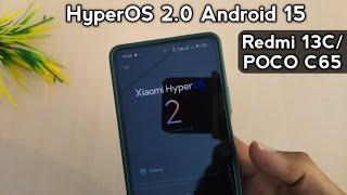 Redmi 13C HyperOS 2 Update Rollout Finally | HyperOS 2 New Features Redmi 13C | Poco C65 HyperOS 2