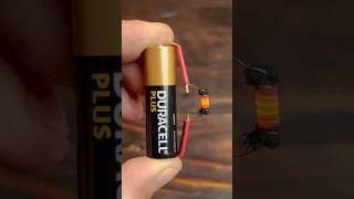 Survival Hack: Make Fire With a Battery and Wire #survival #camping #bushcraft #lifehacks