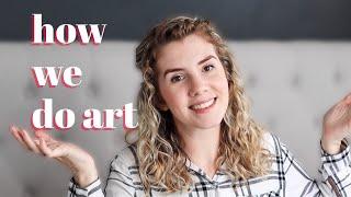 HOW WE DO ART | Homeschool art in early elementary