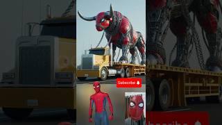 Avengers superheroes giant robot bull is captured  Marvel & DC #marvel #avengers#shorts#robot