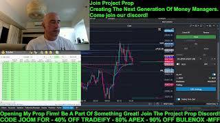 Trading The Open And Prop Talk With JOOM!! 80% Off Apex 40%  and Off Tradeify Using Code JOOM