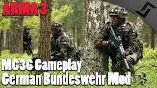 ARMA 3 - MG36 Gameplay - German Bundeswehr Mod in 1st Person