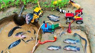 Catch fish using mini water pump | fishing exciting | diy tractor ‪@Mini Fish Creator