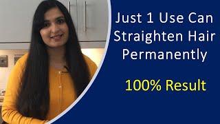 KERATIN TREATMENT At Home for Straight Shiny Hair | Using Natural Ingredients | 100% Result