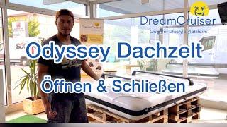 Dachzelt Odyssey Öffnen und Schließen