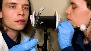 ASMR | DEEP Twin Ear Cleaning Exam & Up Close Whispering (Doctor Roleplay)