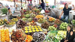 Cambodian Food Collection, Massive Food Tour - Morning at Kien Svay Krao Resort: Hardworking Vendors