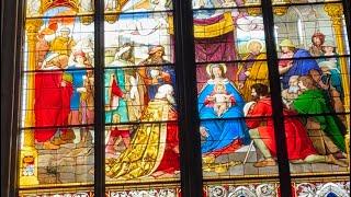 the stained glass windows inside the most important cathedral in Germany #VRtravelX